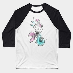 Mermaid Rabbit Baseball T-Shirt